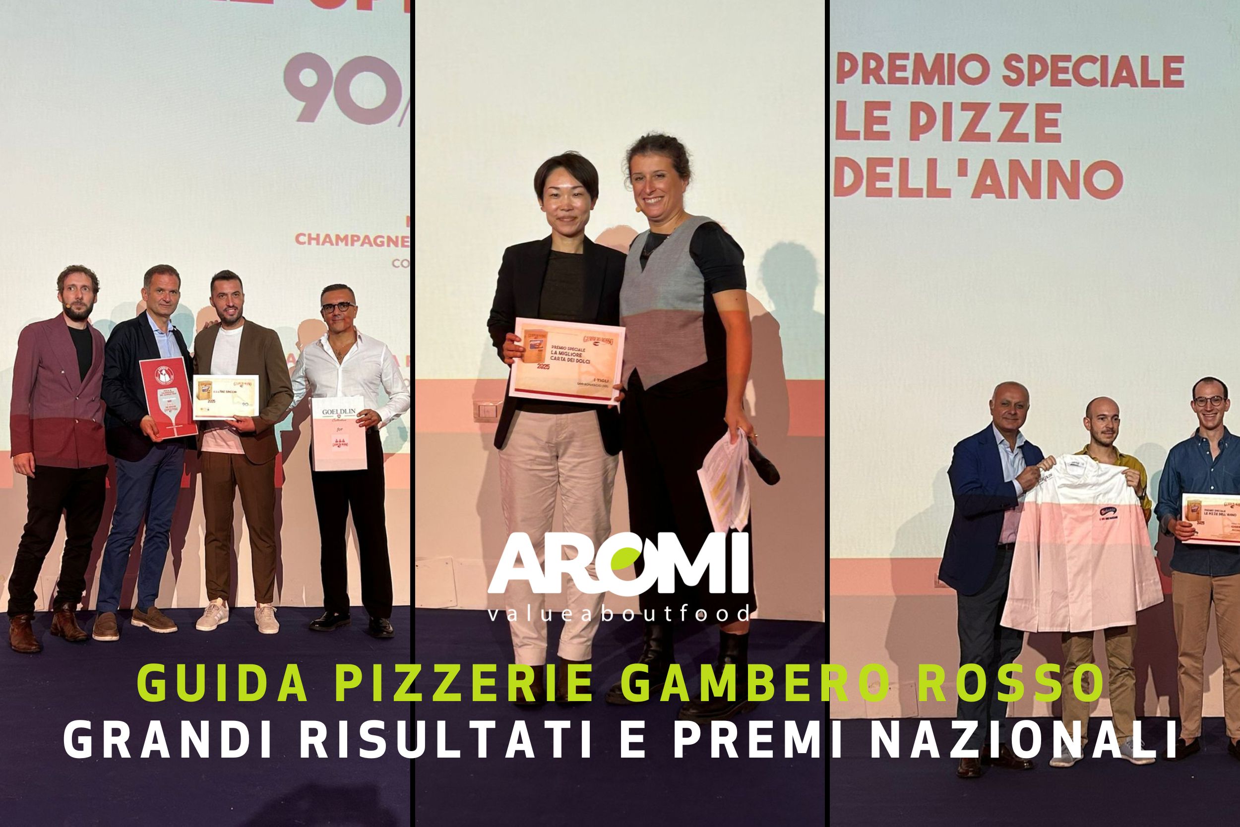 Risultati straordinari per le pizzerie clienti di Aromi nella Guida Pizzerie d’Italia 2025 di Gambero Rosso